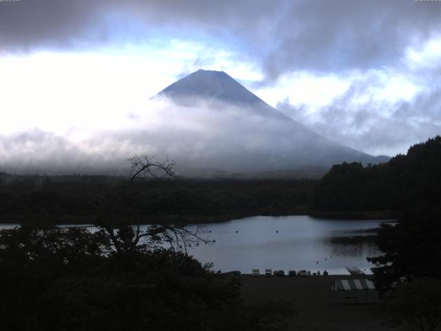 精進湖からの富士山