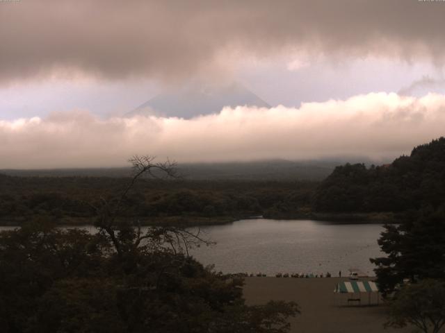 精進湖からの富士山