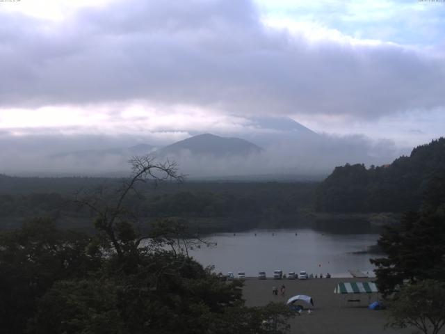 精進湖からの富士山