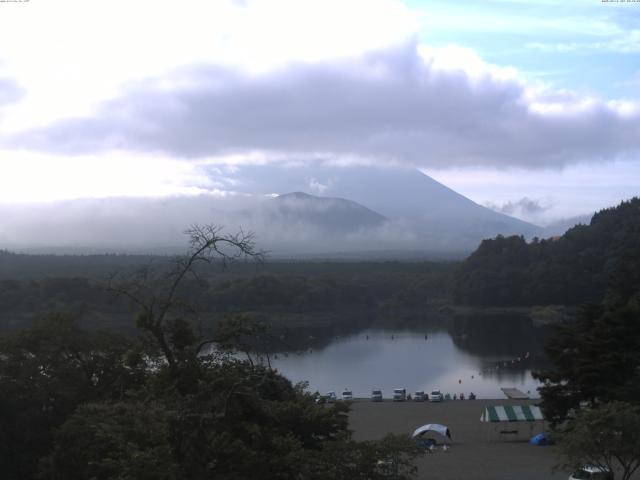 精進湖からの富士山