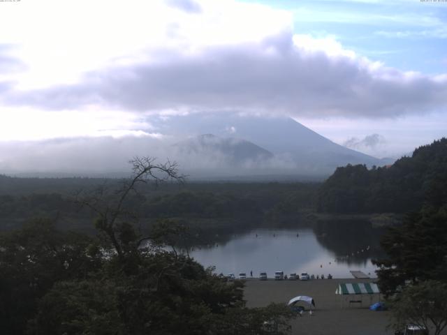 精進湖からの富士山