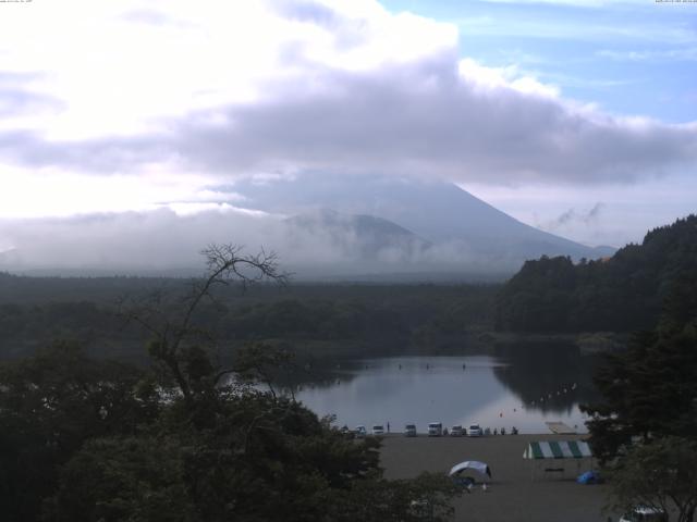 精進湖からの富士山