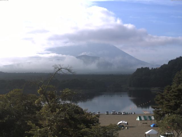 精進湖からの富士山