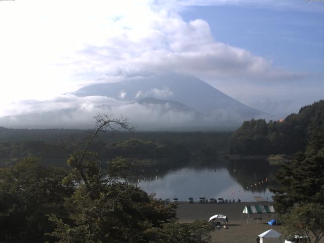 精進湖からの富士山