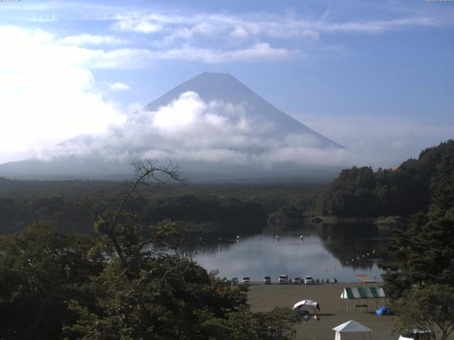 精進湖からの富士山