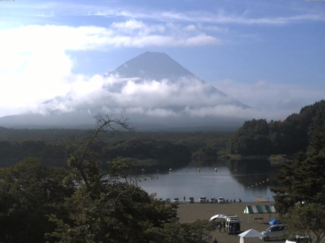 精進湖からの富士山