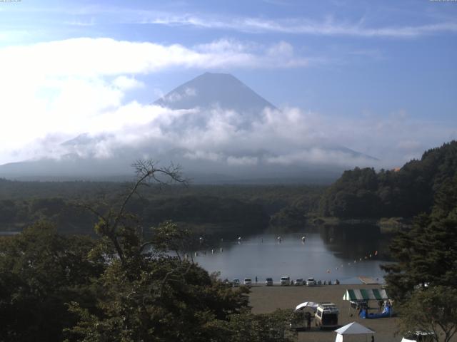 精進湖からの富士山