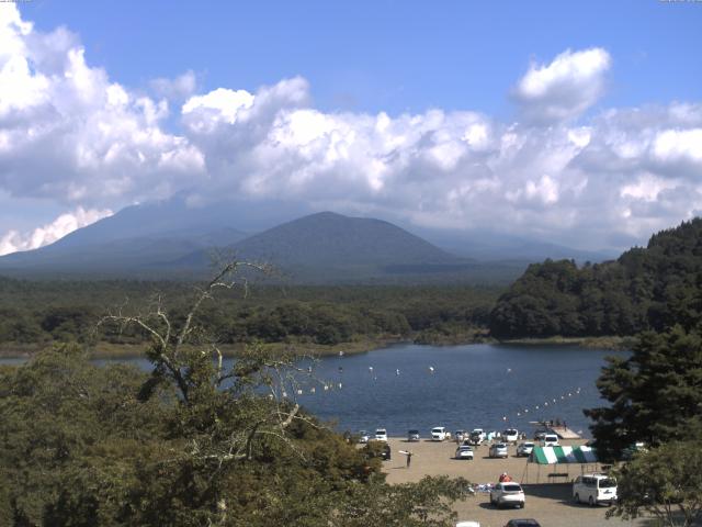精進湖からの富士山