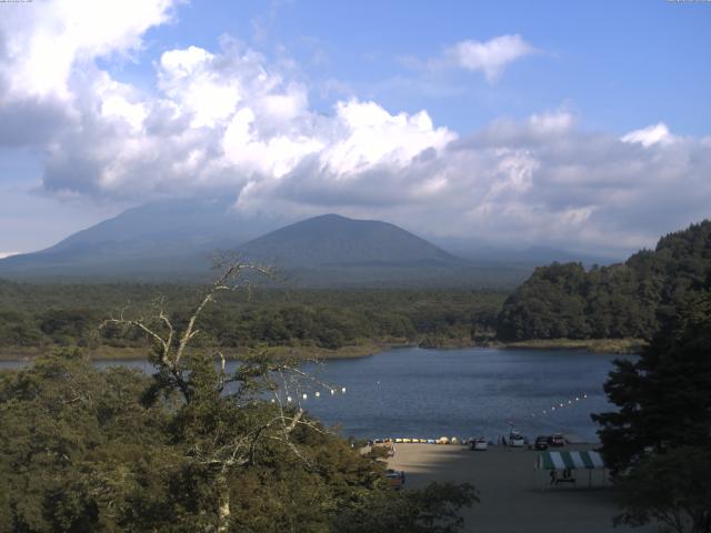 精進湖からの富士山