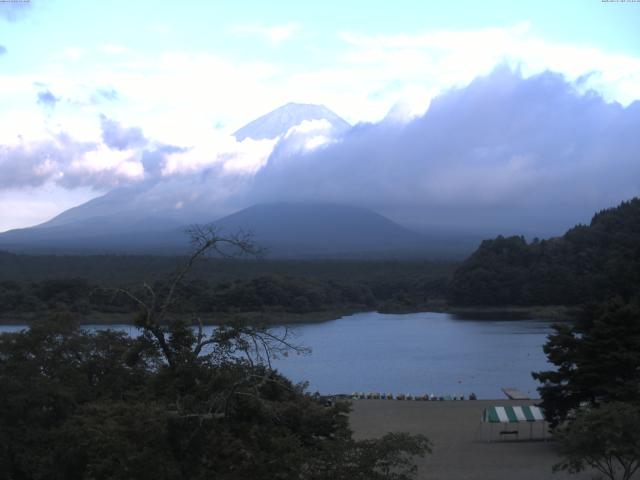 精進湖からの富士山