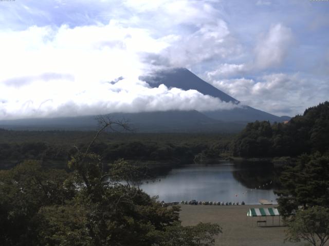 精進湖からの富士山