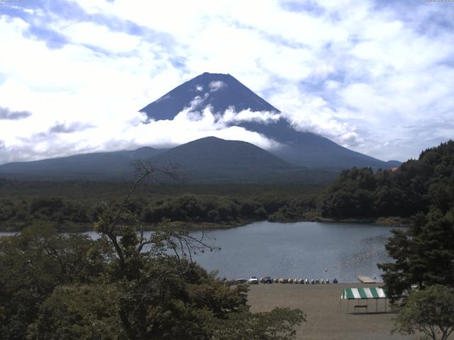 精進湖からの富士山