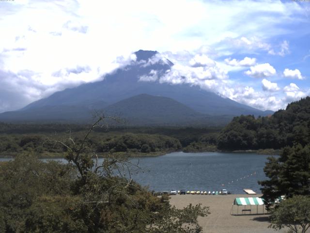 精進湖からの富士山