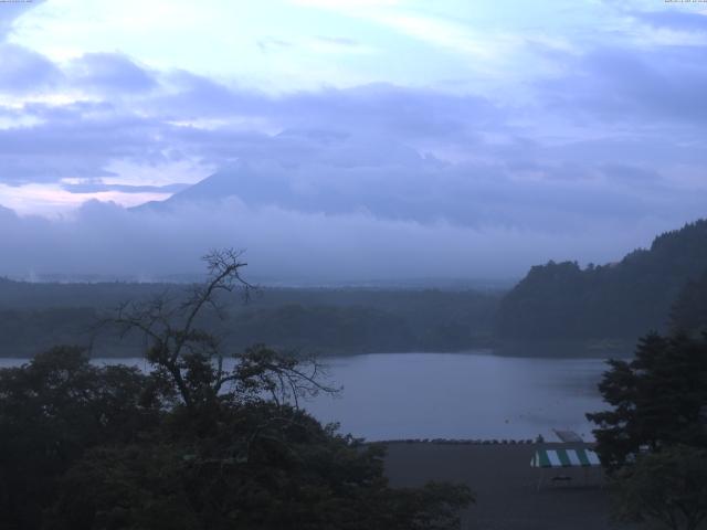 精進湖からの富士山