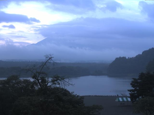 精進湖からの富士山