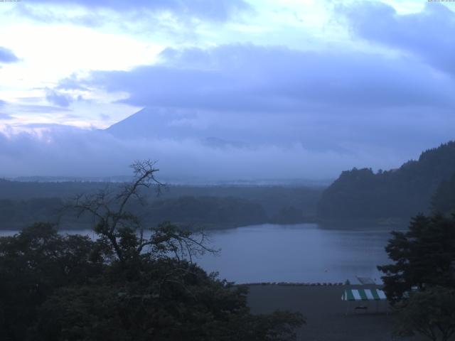 精進湖からの富士山