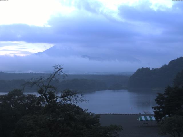 精進湖からの富士山