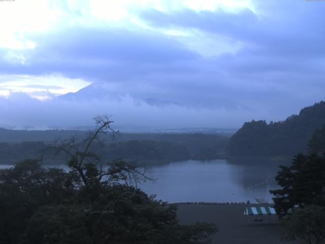 精進湖からの富士山