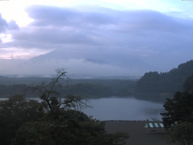 精進湖からの富士山