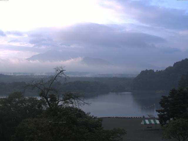精進湖からの富士山
