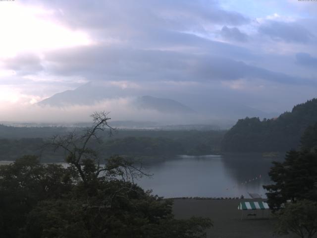 精進湖からの富士山
