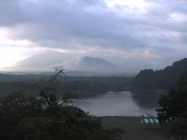 精進湖からの富士山
