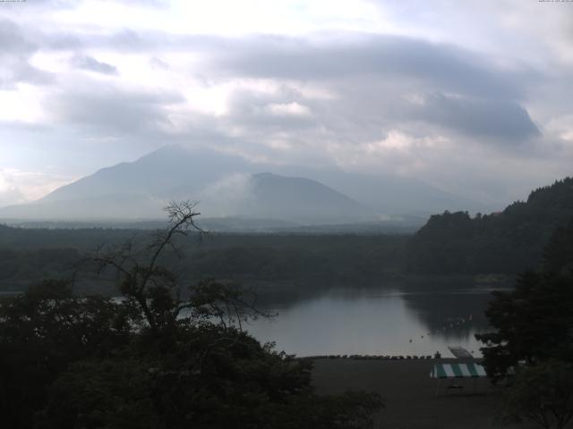 精進湖からの富士山