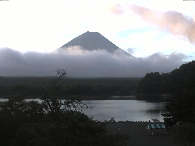 精進湖からの富士山