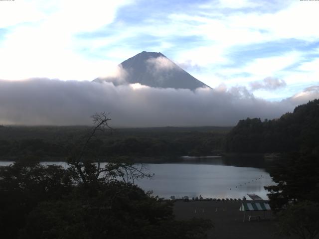 精進湖からの富士山