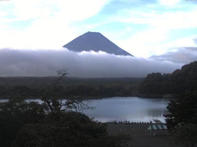精進湖からの富士山