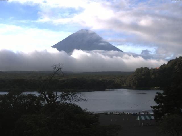 精進湖からの富士山