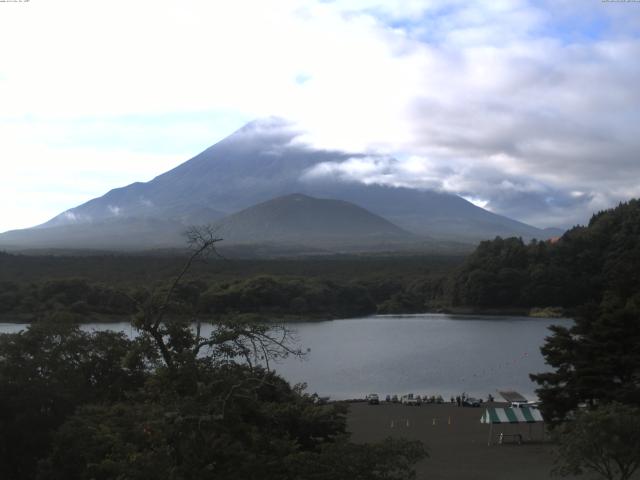 精進湖からの富士山