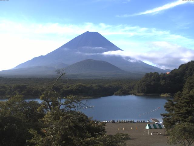 精進湖からの富士山