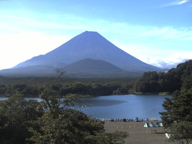精進湖からの富士山