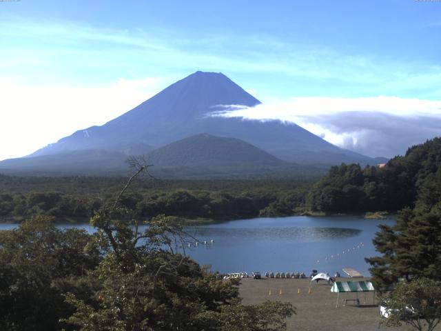 精進湖からの富士山