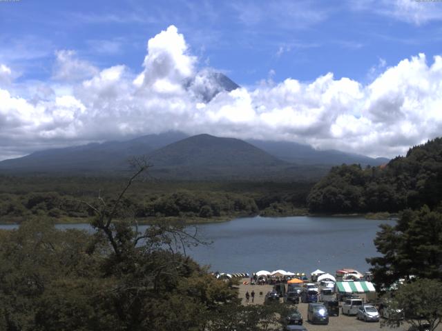精進湖からの富士山