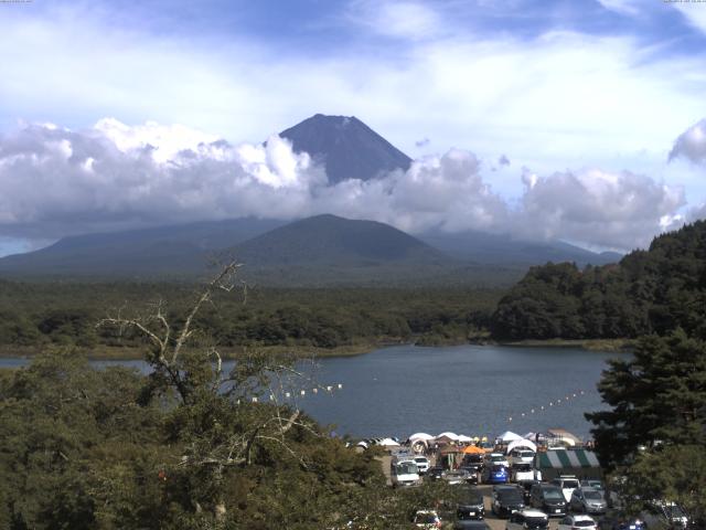 精進湖からの富士山