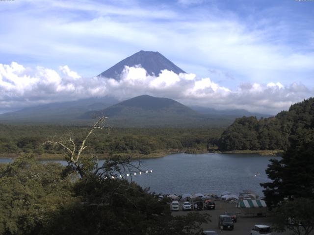 精進湖からの富士山