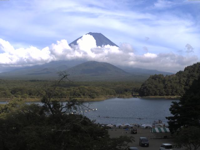 精進湖からの富士山