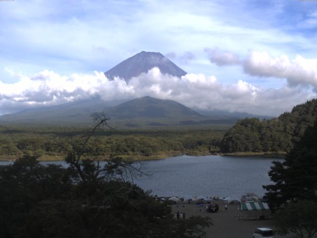 精進湖からの富士山