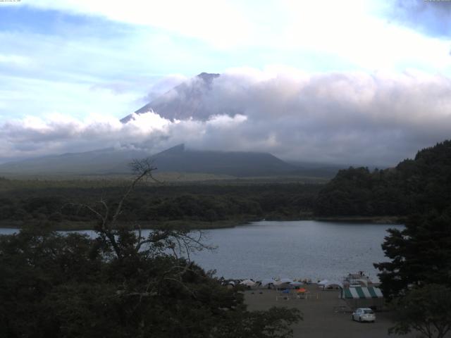 精進湖からの富士山