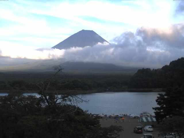 精進湖からの富士山
