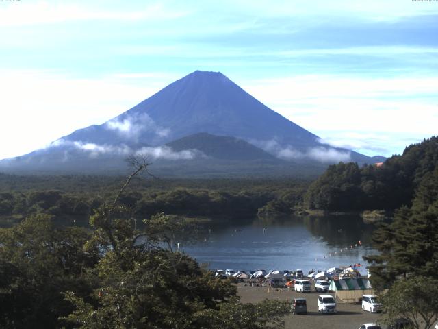 精進湖からの富士山