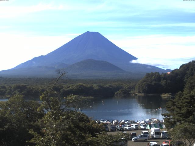 精進湖からの富士山