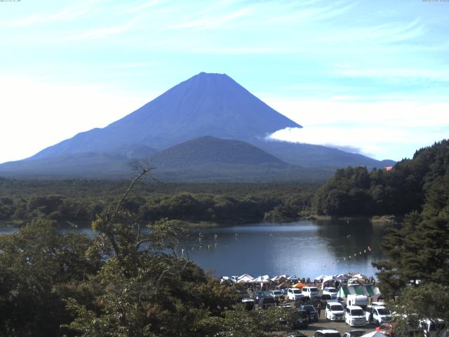 精進湖からの富士山