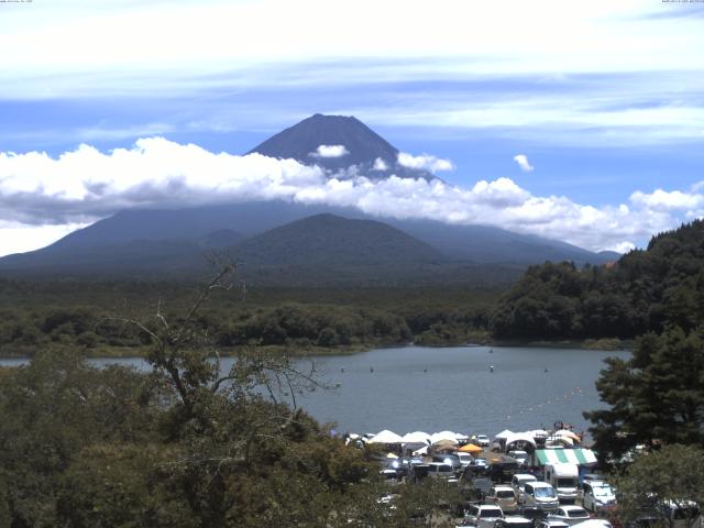 精進湖からの富士山
