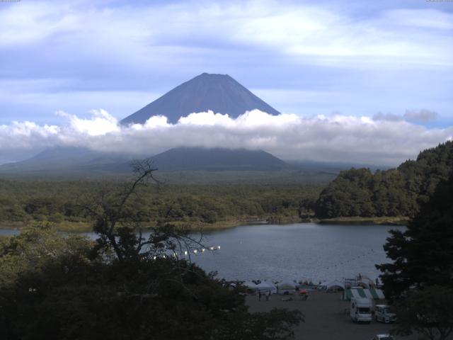 精進湖からの富士山