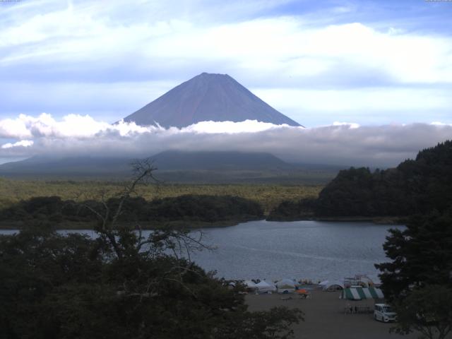 精進湖からの富士山