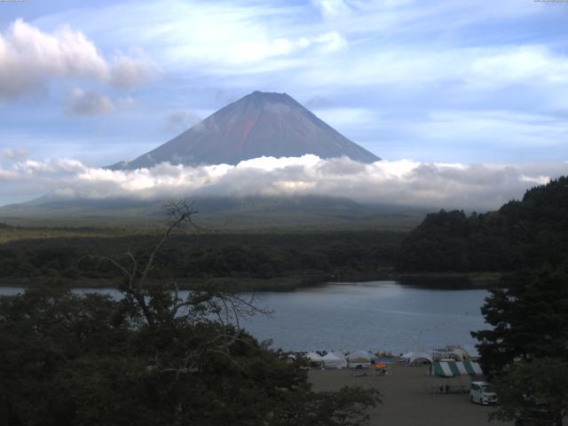 精進湖からの富士山