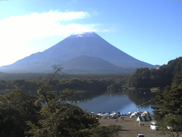 精進湖からの富士山